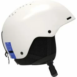 Casques Ski SALOMON BRIGADE+ WHITE BLUE 22 Blanc