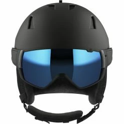 Casques Ski SALOMON DRIVER CA SIGMA BK/UNIV SKYBLUE 22 Noir -Raquettes neige Soldes 9 101855 driver ca sigma bk univ skyblue l41156600 03