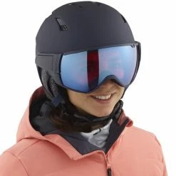 Casques Ski SALOMON MIRAGE CA SIGMA WISTERIA/S.BLUE 22 Bleu -Raquettes neige Soldes 9 103425 l41156700 05