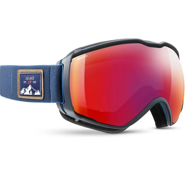 Masques De Ski JULBO AEROSPACE BLUE REACTIV 2-3 GLARECONTROL 22 Bleu / Jaune / Rouge 3 Masques De Ski JULBO AEROSPACE BLUE REACTIV 2-3 GLARECONTROL 22 Bleu / Jaune / Rouge