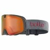 Masques De Ski BOLLE NEVADA NEO TITATNIUM MATTE - PHANTOM FIRE RED CAT 1 TO 3 & LIGHT LEMON CAT 0 23 Gris / Rouge