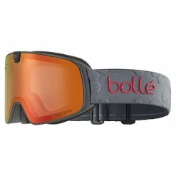 Masques De Ski BOLLE NEVADA NEO TITATNIUM MATTE - PHANTOM FIRE RED CAT 1 TO 3 & LIGHT LEMON CAT 0 23 Gris / Rouge