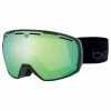 Masques De Ski BOLLE LAIKA FULL BLACK CORP MATTE - PHANTOM GREEN EMERALD PHOTOCHROMIC CAT 1 TO 3 23 Noir