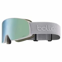 Masques De Ski BOLLE NEVADA SMALL LIGHTEST GREY MATTE - VOLT ICE BLUE CAT 3 23 Gris