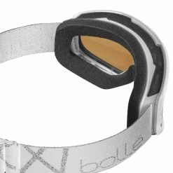 Masques De Ski BOLLE SIERRA WHITE & SILVER SHINY - VERMILLON BLUE CAT2 23 Blanc -Raquettes neige Soldes 9 112118 sierra white silver shiny vermillon blue cat2 22058 02