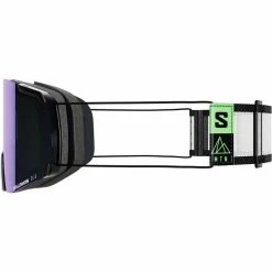 Masques De Ski SALOMON S/VIEW PHOTO MTN/AW BLUE 23 Blanc / Noir -Raquettes neige Soldes 9 114183 s view photo mtn aw blue l47002100 03