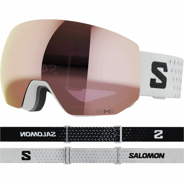 Masques De Ski SALOMON RADIUM PRO SIGMA WHITE/LOL SP 23 Blanc / Rose 3 Masques De Ski SALOMON RADIUM PRO SIGMA WHITE/LOL SP 23 Blanc / Rose