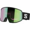 Masques De Ski SALOMON LO FI SIGMA BLACK/UNIV EMERALD 23 Noir