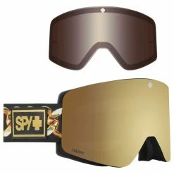 Masques De Ski SPY MARAUDER SPY+CLUB MIDNITE HAPPY BRONZE GOLD SPEC MIR+GRAY GREEN RED 23 Noir / Jaune
