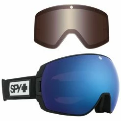Masques De Ski SPY LEGACY MATTE BLACK HAPPY ROSE DARK BLUE SPEC MIR+GRAY GREEN RED 23 Bleu / Noir / Blanc
