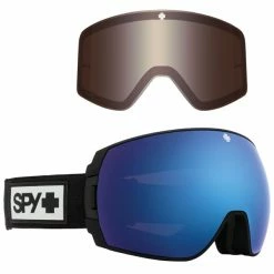 Masques De Ski SPY LEGACY SE MATTE BLACK HAPPY ROSE DARK BLUE SPEC MIR+GRAU GREEN RED 23 Bleu / Noir / Blanc