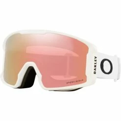 Masques De Ski OAKLEY LINE MINER M MATTE WHITE PRIZM ROSE GOLD 23 Blanc