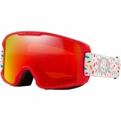 Masques De Ski OAKLEY LINE MINER YOUTH RED GRANITE PRIZM TORCH IRIDIUM 23 Blanc / Rouge