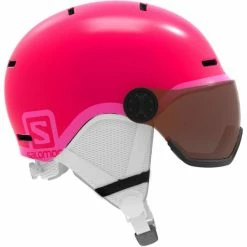 Casques Ski SALOMON GROM VISOR KID GLOSSY PINK 23 Rose