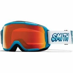 Masques De Ski SMITH JUNIOR GROM CYAN YETI CP EVERYDAY RED MIRROR 19 Bleu