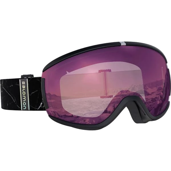 Masques De Ski SALOMON IVY BLACK MARBLE/UNI RUBY 22 Noir / Violet 3 Masques De Ski SALOMON IVY BLACK MARBLE/UNI RUBY 22 Noir / Violet