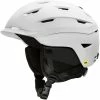 Casques Ski SMITH LEVEL MIPS MATTE WHITE 23 Blanc -Raquettes neige Soldes 9 63393 level mips matte white e00628 z7r 01