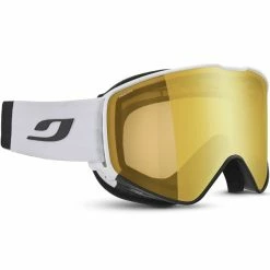 Masques De Ski JULBO CYRIUS BLANC/NOIR RV P2-4 FLASH OR 23 Blanc / Jaune -Raquettes neige Soldes 9 77924 cyrius blanc noir rv p2 4 flash or j75931110 03