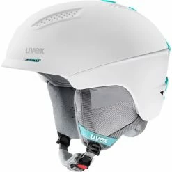 Casques Ski UVEX ULTRA WHITE MI 23 Blanc / Gris / Vert