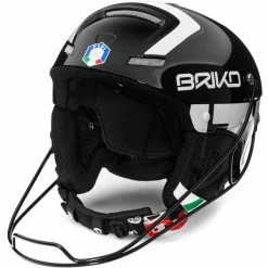 Casques Ski BRIKO SLALOM - FISI SHINY BLACK WHITE 21 Noir / Blanc