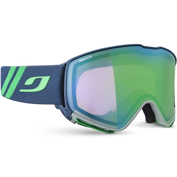 Masques De Ski JULBO QUICKSHIFT BLUE/GREEN REACTIV 1-3 HIGH CONTRAST FLASH GREEN 23 Bleu / Vert 5 Masques De Ski JULBO QUICKSHIFT BLUE/GREEN REACTIV 1-3 HIGH CONTRAST FLASH GREEN 23 Bleu / Vert – Image 3