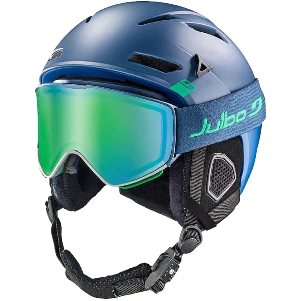 Masques De Ski JULBO QUICKSHIFT BLUE/GREEN REACTIV 1-3 HIGH CONTRAST FLASH GREEN 23 Bleu / Vert 7 Masques De Ski JULBO QUICKSHIFT BLUE/GREEN REACTIV 1-3 HIGH CONTRAST FLASH GREEN 23 Bleu / Vert – Image 5
