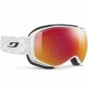 Masques De Ski JULBO ELLIPSE WHITE/RED GLARE CONTROL FLASH RED 23 Blanc