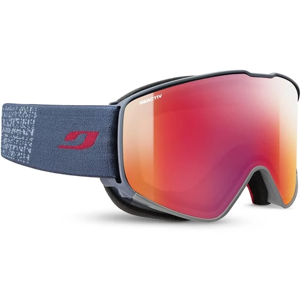 Masques De Ski JULBO CYRIUS BLUE REACTIV 2-3 GLARECONTROL FLASH RED 22 Gris / Rouge / Jaune 3 Masques De Ski JULBO CYRIUS BLUE REACTIV 2-3 GLARECONTROL FLASH RED 22 Gris / Rouge / Jaune