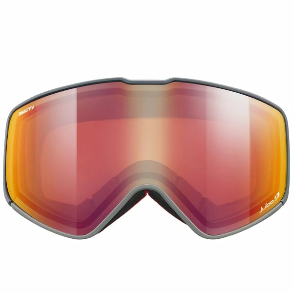 Masques De Ski JULBO CYRIUS BLUE REACTIV 2-3 GLARECONTROL FLASH RED 22 Gris / Rouge / Jaune 4 Masques De Ski JULBO CYRIUS BLUE REACTIV 2-3 GLARECONTROL FLASH RED 22 Gris / Rouge / Jaune – Image 2