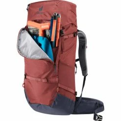 Sacs à Dos Ski DEUTER RISE 34+ REDWOOD/INK 23 Rouge -Raquettes neige Soldes 9 93354 rise 34 redwood ink 3301122 5335 04