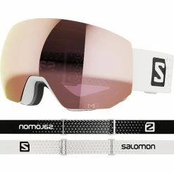 Masques De Ski SALOMON RADIUM PRO SIGMA WHITE/SP 22 Blanc / Rose
