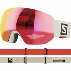 Masques De Ski SALOMON RADIUM PRO SIGMA CASHEW/PR 23 Beige / Rouge