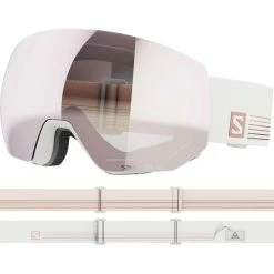 Masques De Ski SALOMON RADIUM PRO ML WHITE W/WHITE 23 Blanc