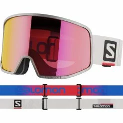 Masques De Ski SALOMON LO FI SIGMA WHITE QST/UNIV PR 23 Blanc / Violet