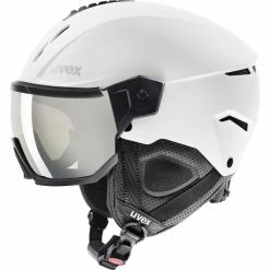 Casques Ski UVEX INSTINCT VISOR WHITE BLACK 23 Blanc