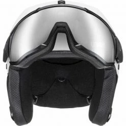 Casques Ski UVEX INSTINCT VISOR WHITE BLACK 23 Blanc -Raquettes neige Soldes 9 93770 instinct visor white black 566260 50 03