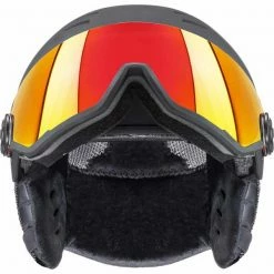 Casques Ski UVEX WANTED VISOR BLACK MAT 23 Noir -Raquettes neige Soldes 9 93772 wanted visor black mat 566262 10 03