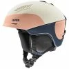 Casques Ski UVEX ULTRA PRO ABSTRACT 23 Beige / Rose / Bleu -Raquettes neige Soldes 9 93777 ultra pro abstract 566249 70 01