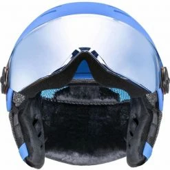 Casques Ski UVEX ROCKET JR VISOR BLUE MAT 23 Bleu -Raquettes neige Soldes 9 93784 rocket jr visor blue mat 566263 20 03