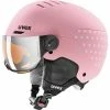 Casques Ski UVEX ROCKET JR VISOR PINK CONFETTI MAT 23 Rose -Raquettes neige Soldes 9 93785 rocket jr visor pink confetti mat 566263 50 01