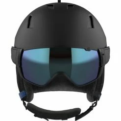 Casques Ski SALOMON DRIVER BLACK/ESTATE BLUE/SOLAR 22 Noir / Bleu -Raquettes neige Soldes 9 93941 driver black estate blue solar l41532400 03