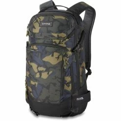 Sacs à Dos Ski DAKINE HELI PRO 20L CASCADE CAMO 23 Vert / Bleu / Noir