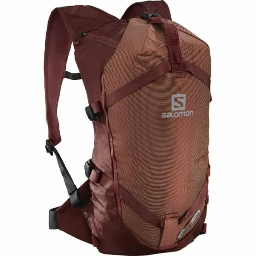 Sacs à Dos Ski SALOMON MTN 15 RED OCHRE/MADDER BROWN 22 Marron -Raquettes neige Soldes 9 96578 mtn 15 red ochre madder brown lc1417300 01