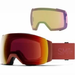 Masques De Ski SMITH IO MAG XL CLAY RED CPS RED MIRROR 22 Rouge