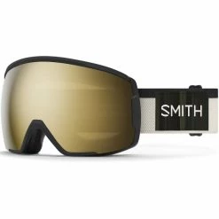 Masques De Ski SMITH PROXY AC TNF X AUSTIN SMITH CPS BLACK GOLD MIRROR 22 Blanc / Noir / Jaune