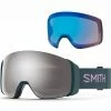 Masques De Ski SMITH 4D MAG EVERGLADE CPS PLATINUM MIRROR 22 Vert / Gris