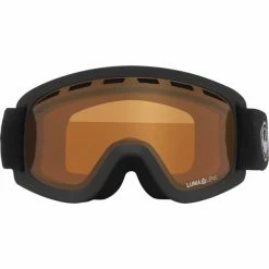 Masques De Ski DRAGON LIL D BASE CHARCOAL/LLAMBER 22 Noir / Marron